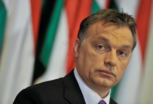 FILE - In this file photo dated on April 12, 2010. Viktor Orban, former prime minister and candidate of Fidesz, Hungary's main center-right party, attends an international press conference welcoming the result of his party in the first round of the parliamentary elections in Budapest, Hungary. Polls expect a landslide victory of Fidesz and Orban on April 25, at the final round of the parliamentary elections. (AP Photo/Bela Szandelszky, File)
